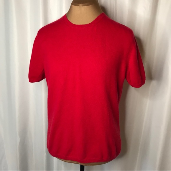 Lands’ End 100% Cashmere Short Sleeve Sweater - Picture 2 of 7